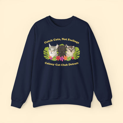 Crewneck Sweatshirt | FUNDRAISER | Colony Cat Club - Detezi Designs - 98959010883280008449