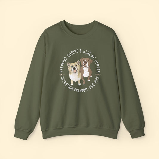 Crewneck Sweatshirt | FUNDRAISER | Dog Aide - Detezi Designs - 45626602136449169709