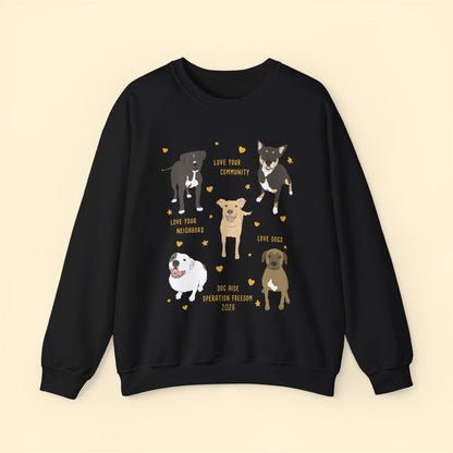 Crewneck Sweatshirt | FUNDRAISER | Dog Aide | Operation Freedom - Detezi Designs-87836523403820099089