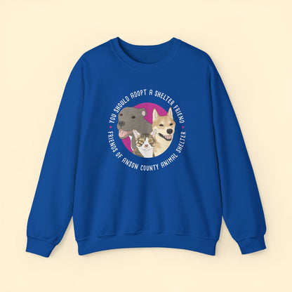 Crewneck Sweatshirt | FUNDRAISER | Friends of Anson County Animal Shelter - Detezi Designs - 12332554294567994289