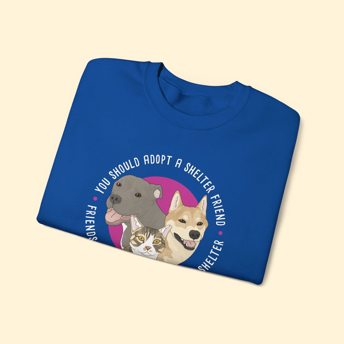Crewneck Sweatshirt | FUNDRAISER | Friends of Anson County Animal Shelter - Detezi Designs - 12332554294567994289