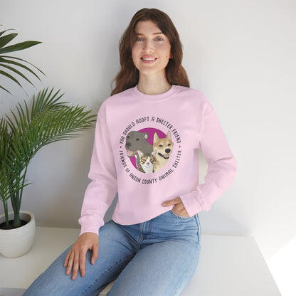 Crewneck Sweatshirt | FUNDRAISER | Friends of Anson County Animal Shelter - Detezi Designs - 12332554294567994289