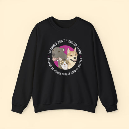 Crewneck Sweatshirt | FUNDRAISER | Friends of Anson County Animal Shelter - Detezi Designs - 71463304748132922749
