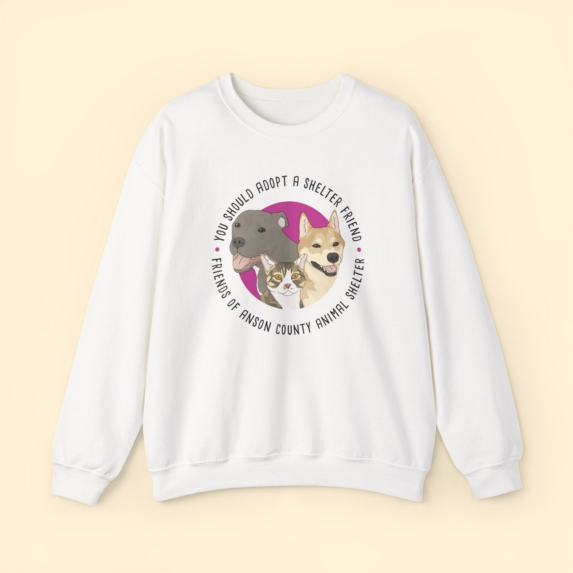 Crewneck Sweatshirt | FUNDRAISER | Friends of Anson County Animal Shelter - Detezi Designs - 85929055209158054682
