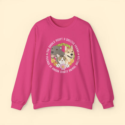 Crewneck Sweatshirt | FUNDRAISER | Friends of Anson County Animal Shelter | Spring - Detezi Designs - 15591883738986723071
