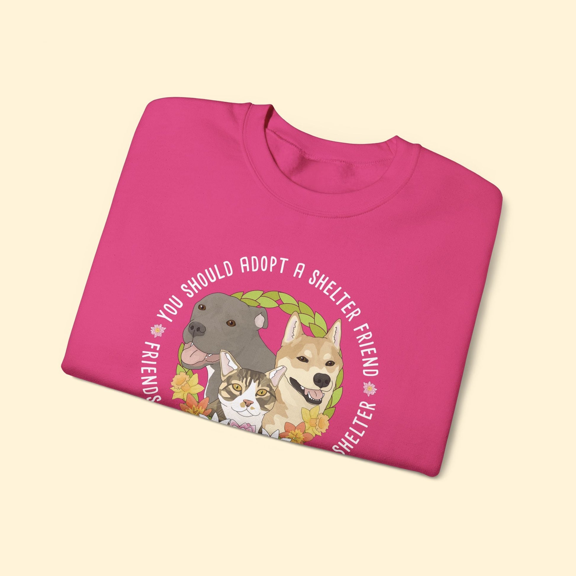 Crewneck Sweatshirt | FUNDRAISER | Friends of Anson County Animal Shelter | Spring - Detezi Designs - 15591883738986723071