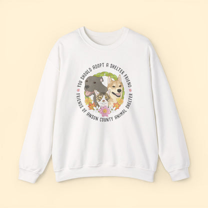 Crewneck Sweatshirt | FUNDRAISER | Friends of Anson County Animal Shelter | Spring - Detezi Designs - 42431839336617934861