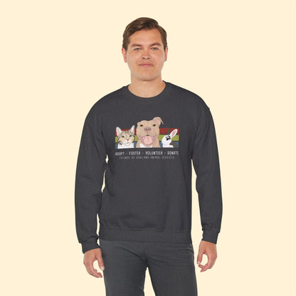 Crewneck Sweatshirt | FUNDRAISER | Friends of Oakland Animal Services - Detezi Designs - 17940044286174574551