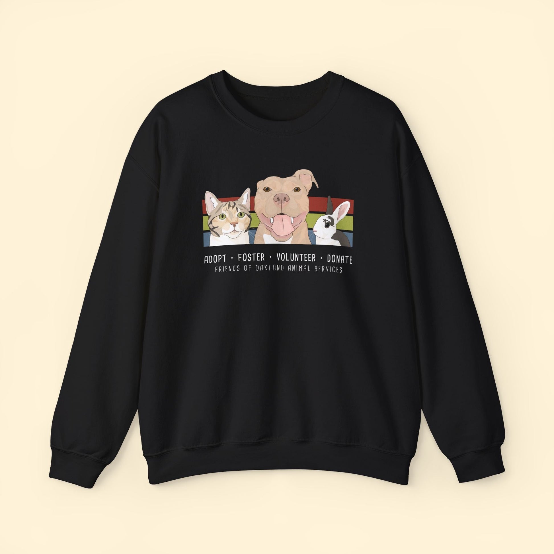 Crewneck Sweatshirt | FUNDRAISER | Friends of Oakland Animal Services - Detezi Designs - 21748588908680475049
