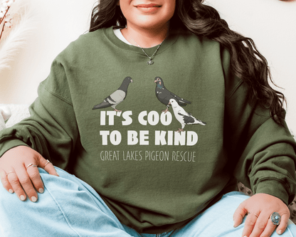 Crewneck Sweatshirt | FUNDRAISER | Great Lakes Pigeon Rescue - Detezi Designs - 11147554600290513161