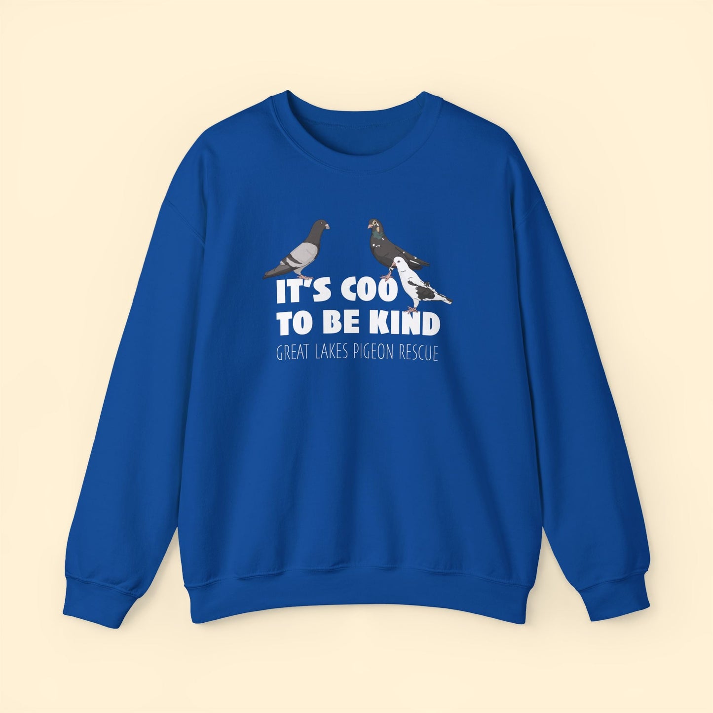 Crewneck Sweatshirt | FUNDRAISER | Great Lakes Pigeon Rescue - Detezi Designs - 25760920683661435008
