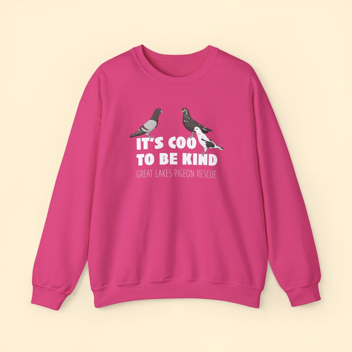 Crewneck Sweatshirt | FUNDRAISER | Great Lakes Pigeon Rescue - Detezi Designs - 28737205352368025855