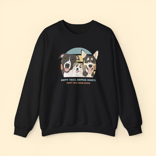 Crewneck Sweatshirt | FUNDRAISER | Happy Tails Canine Rescue - Detezi Designs-84858924387519315038