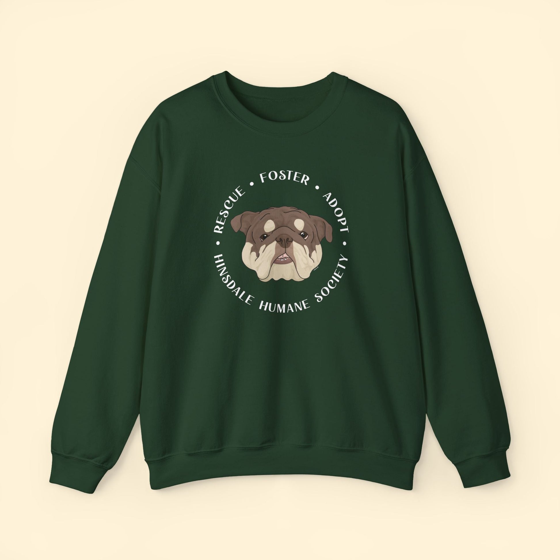 Crewneck Sweatshirt | FUNDRAISER | Hinsdale Humane Society - Detezi Designs - 50020675366087361251
