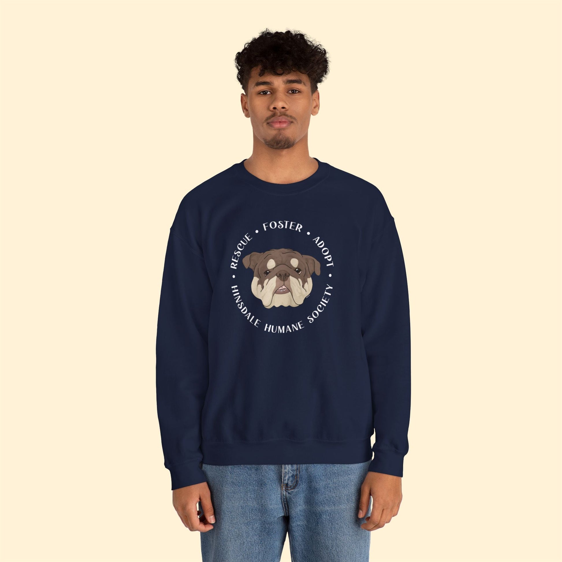 Crewneck Sweatshirt | FUNDRAISER | Hinsdale Humane Society - Detezi Designs - 50020675366087361251