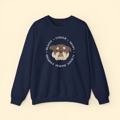 Crewneck Sweatshirt | FUNDRAISER | Hinsdale Humane Society - Detezi Designs - 95689115063775880484