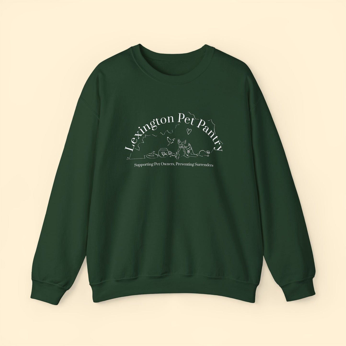 Crewneck Sweatshirt | FUNDRAISER | Lexington Pet Pantry - Detezi Designs - 18174143821939367645