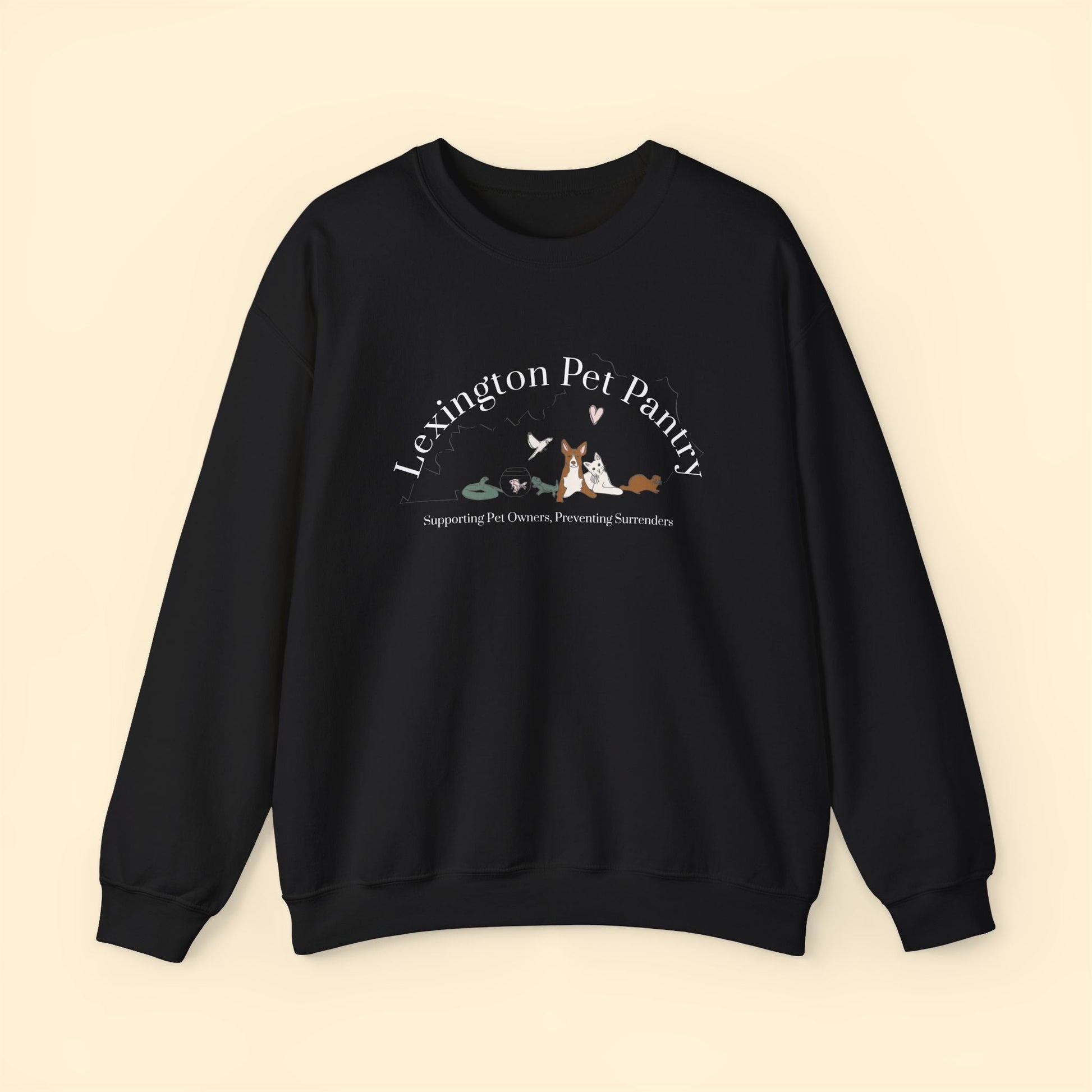 Crewneck Sweatshirt | FUNDRAISER | Lexington Pet Pantry - Detezi Designs - 23904728110243050957