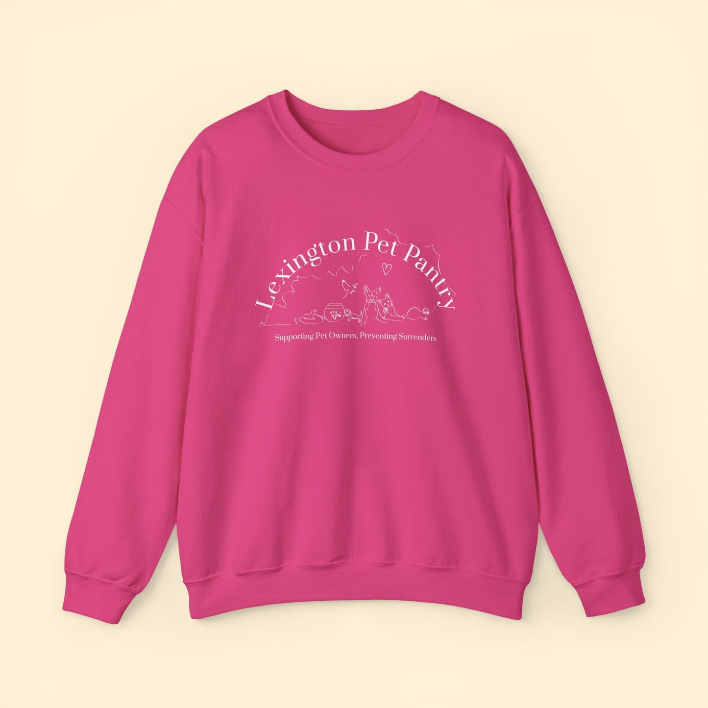 Crewneck Sweatshirt | FUNDRAISER | Lexington Pet Pantry - Detezi Designs - 26875919179086853326