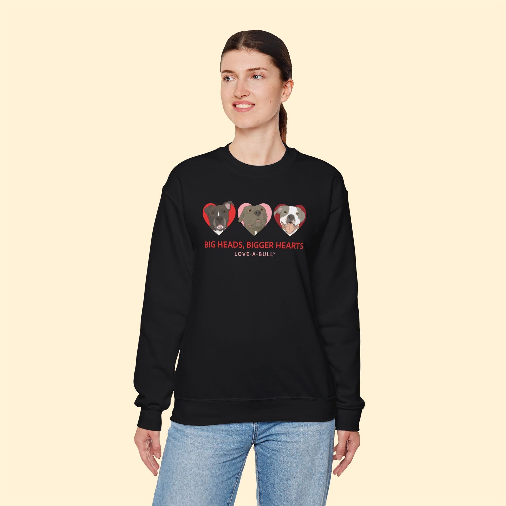 Crewneck Sweatshirt | FUNDRAISER | Love - A - Bull - Detezi Designs - 13558065135405809874
