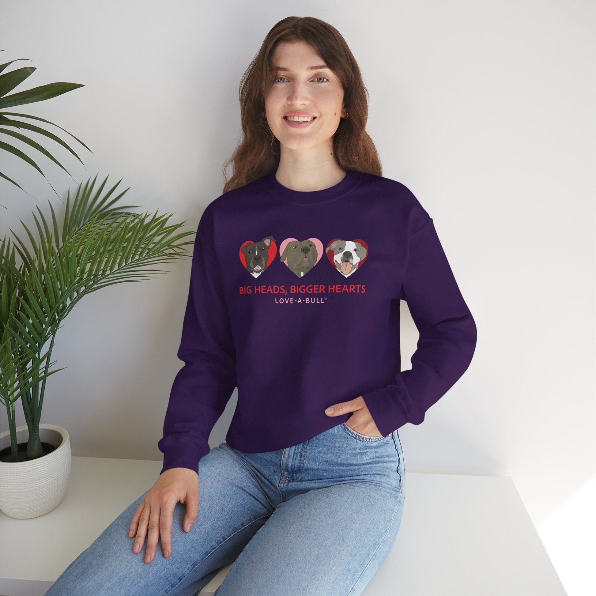Crewneck Sweatshirt | FUNDRAISER | Love - A - Bull - Detezi Designs - 62159159980356918678