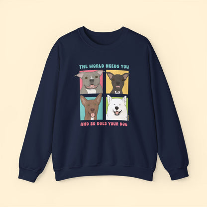 Crewneck Sweatshirt | FUNDRAISER | Maybel's Legacy | The World Needs You - Detezi Designs-17925398462192228109