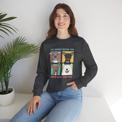 Crewneck Sweatshirt | FUNDRAISER | Maybel's Legacy | The World Needs You - Detezi Designs-71202948575217687190