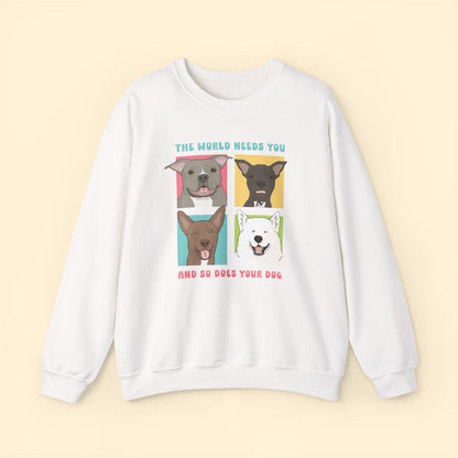 Crewneck Sweatshirt | FUNDRAISER | Maybel's Legacy | The World Needs You - Detezi Designs-71202948575217687190