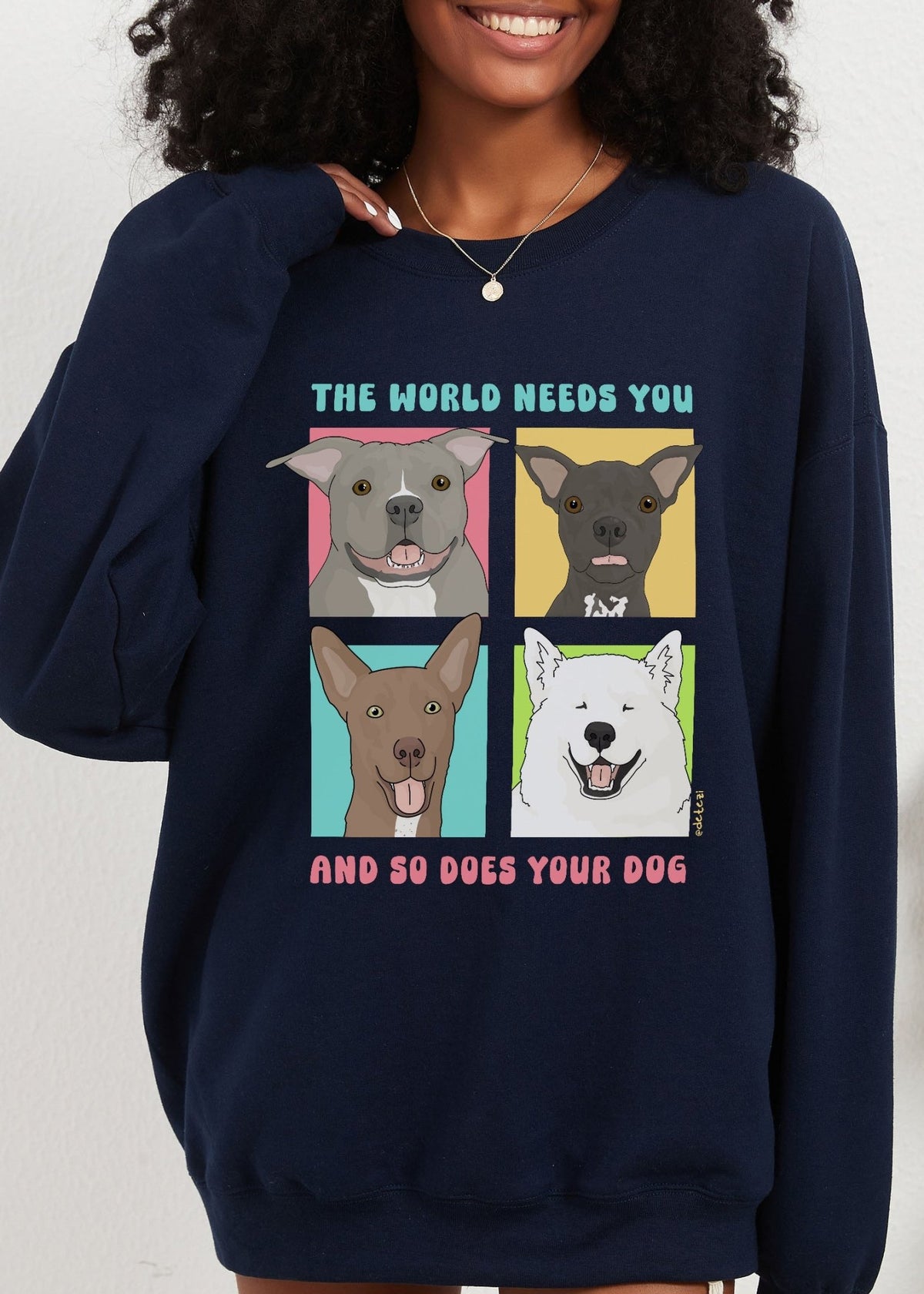 Crewneck Sweatshirt | FUNDRAISER | Maybel's Legacy | The World Needs You - Detezi Designs-71202948575217687190