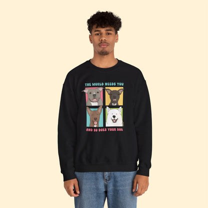 Crewneck Sweatshirt | FUNDRAISER | Maybel's Legacy | The World Needs You - Detezi Designs-76010434432648956420