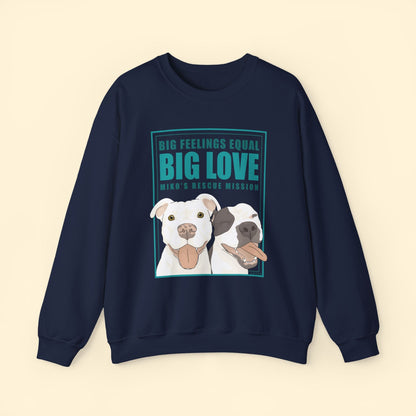 Crewneck Sweatshirt | FUNDRAISER | Miko's Rescue Mission - Detezi Designs - 10703491624215803799