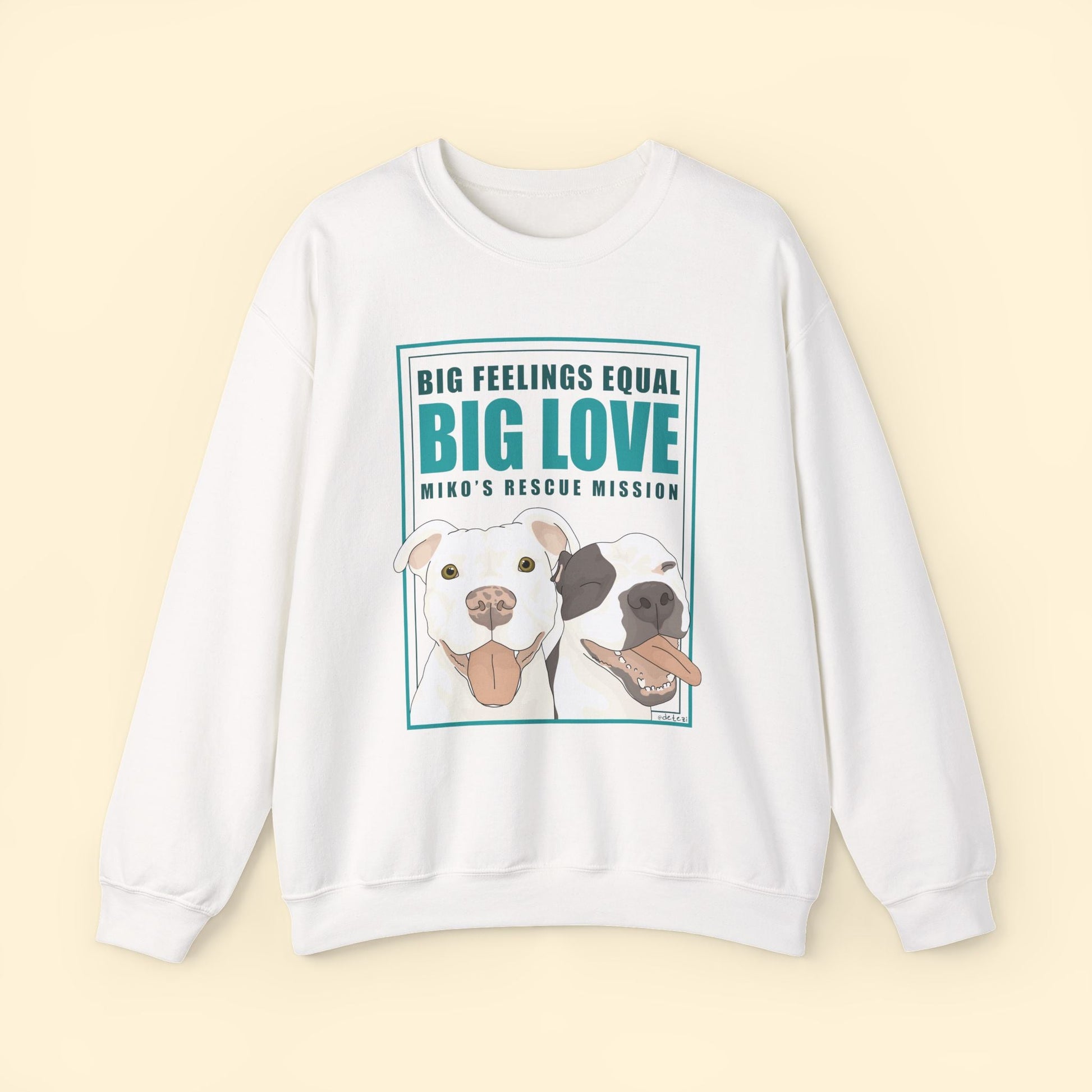 Crewneck Sweatshirt | FUNDRAISER | Miko's Rescue Mission - Detezi Designs - 12407190890457870490