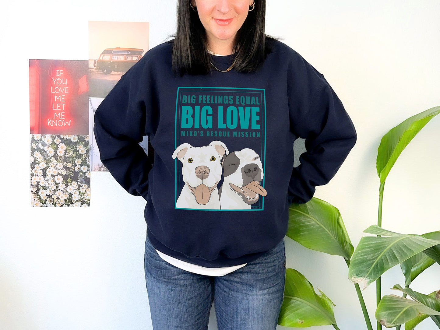 Crewneck Sweatshirt | FUNDRAISER | Miko's Rescue Mission - Detezi Designs - 33700620795279411113