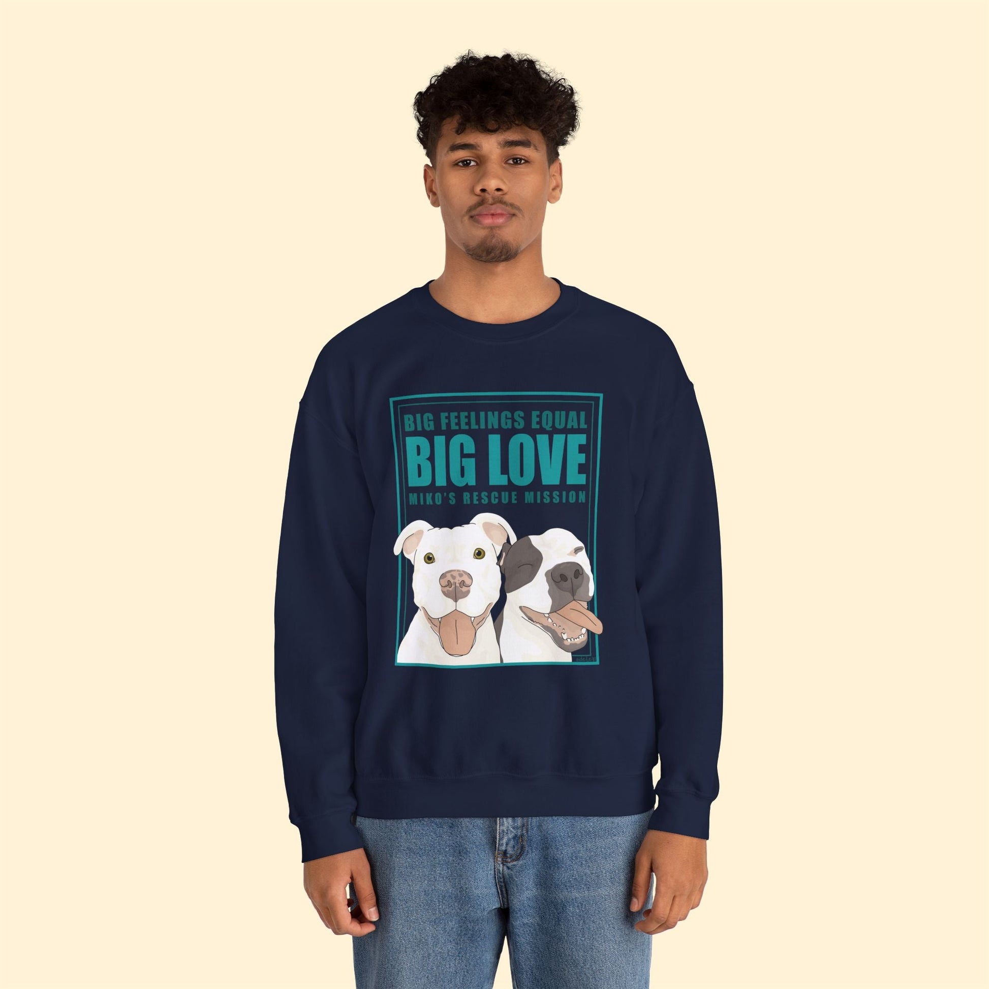 Crewneck Sweatshirt | FUNDRAISER | Miko's Rescue Mission - Detezi Designs - 51176463503255205047