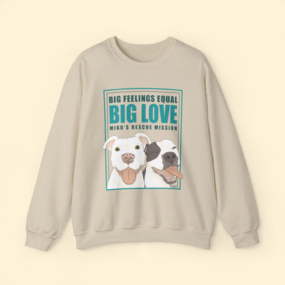Crewneck Sweatshirt | FUNDRAISER | Miko's Rescue Mission - Detezi Designs - 51176463503255205047