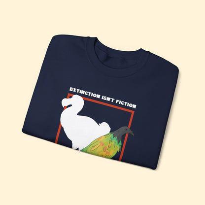 Crewneck Sweatshirt | FUNDRAISER | Moose's Flock | Extinction is a Warning - Detezi Designs - 67154730114207336577