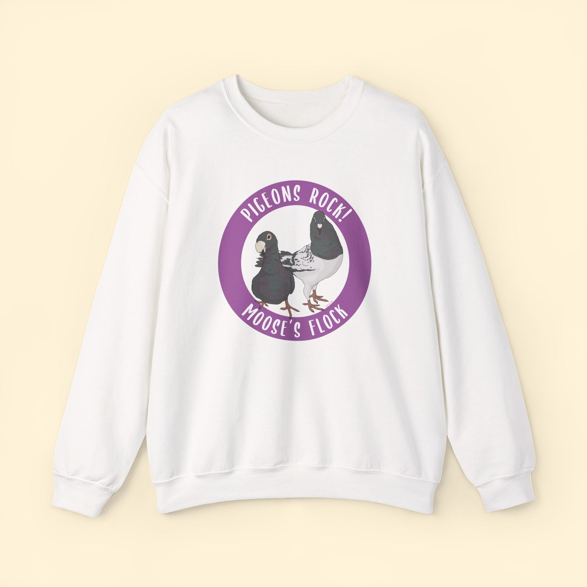 Crewneck Sweatshirt | FUNDRAISER | Moose's Flock | Pigeons Rock - Detezi Designs - 22357214323400472166