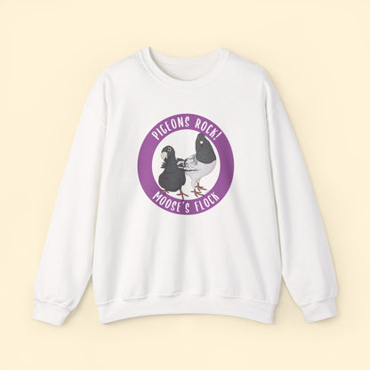 Crewneck Sweatshirt | FUNDRAISER | Moose's Flock | Pigeons Rock - Detezi Designs - 22357214323400472166