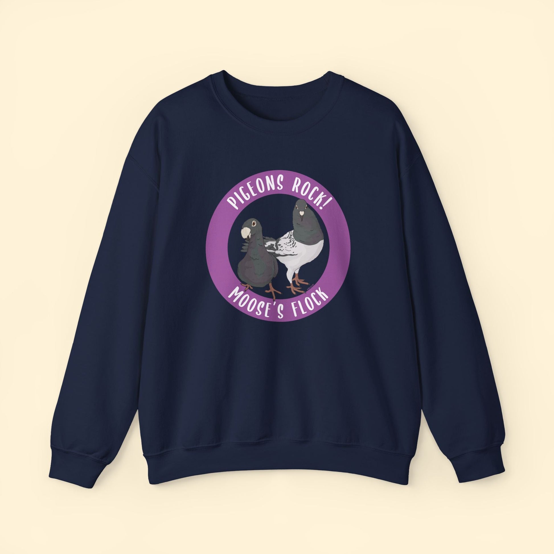 Crewneck Sweatshirt | FUNDRAISER | Moose's Flock | Pigeons Rock - Detezi Designs - 23281984357154449774