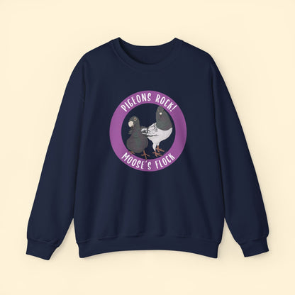 Crewneck Sweatshirt | FUNDRAISER | Moose's Flock | Pigeons Rock - Detezi Designs - 23281984357154449774