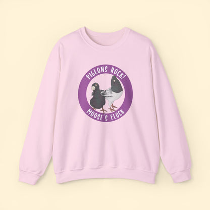 Crewneck Sweatshirt | FUNDRAISER | Moose's Flock | Pigeons Rock - Detezi Designs - 86918138975101070231