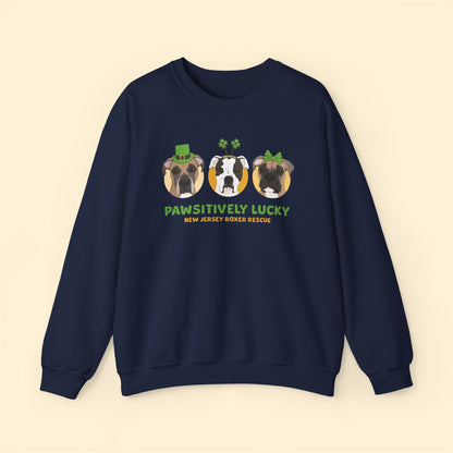 Crewneck Sweatshirt | FUNDRAISER | New Jersey Boxer Rescue | St. Patrick's Day - Detezi Designs - 17459533073244015721