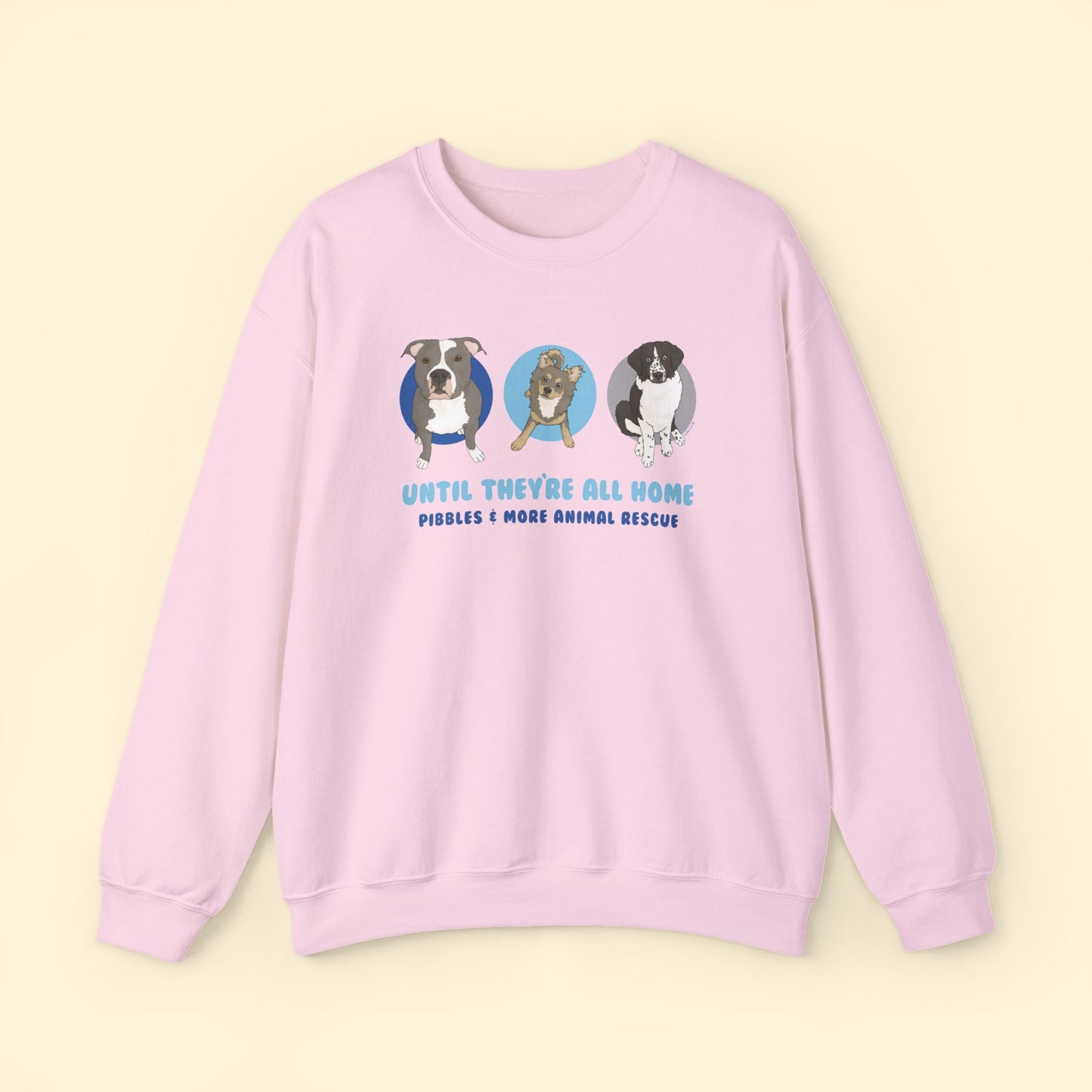Crewneck Sweatshirt | FUNDRAISER | Pibbles & More Animal Rescue - Detezi Designs - 13636792802154800594