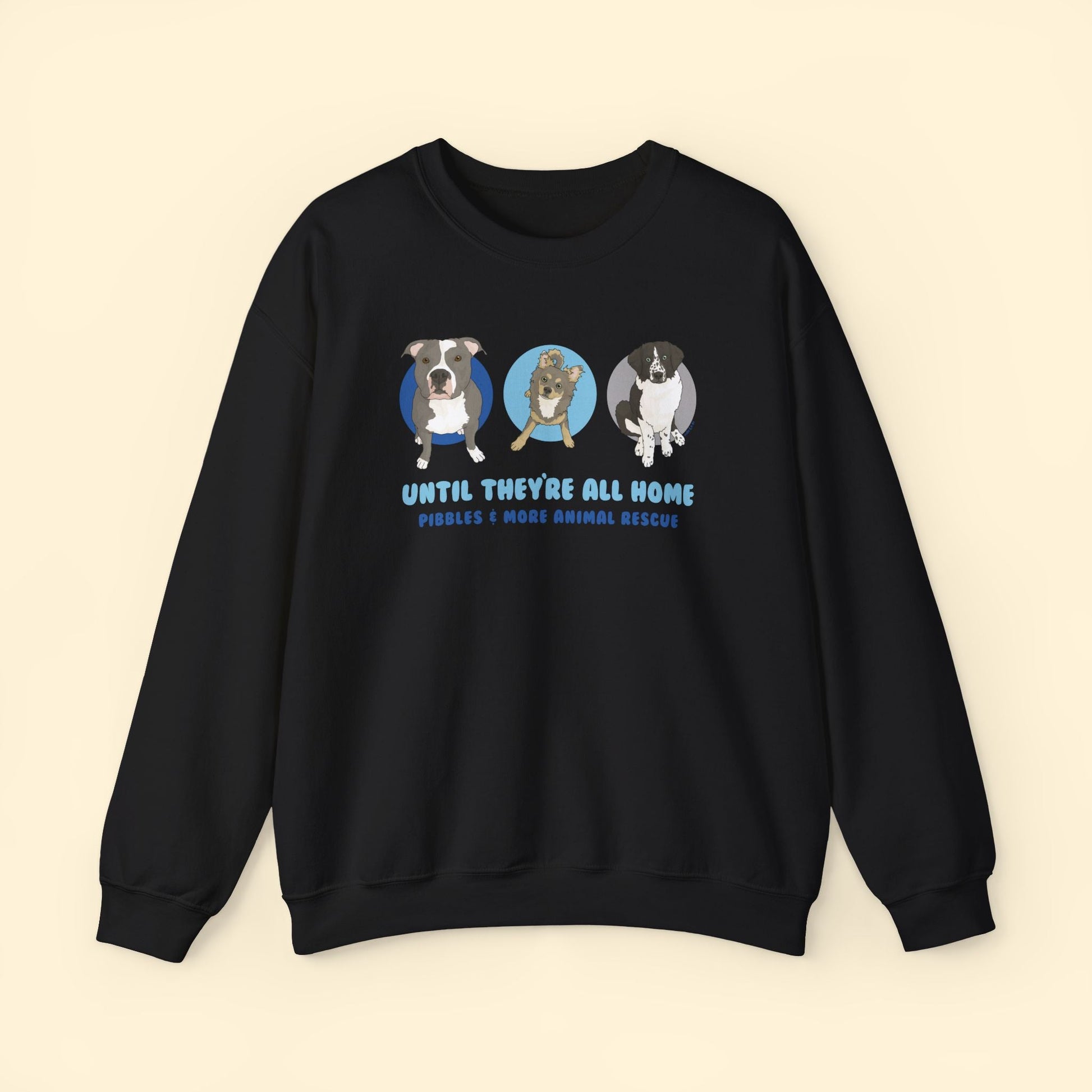 Crewneck Sweatshirt | FUNDRAISER | Pibbles & More Animal Rescue - Detezi Designs - 26313356687668127506
