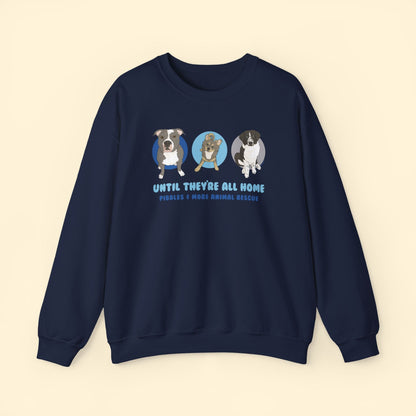Crewneck Sweatshirt | FUNDRAISER | Pibbles & More Animal Rescue - Detezi Designs - 31944563968902117274