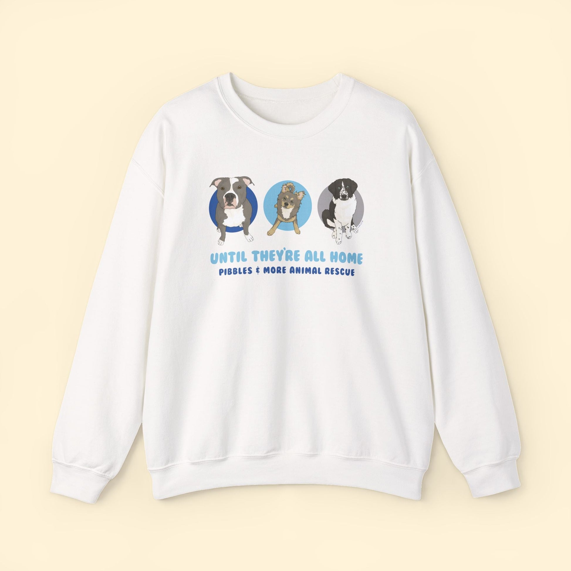 Crewneck Sweatshirt | FUNDRAISER | Pibbles & More Animal Rescue - Detezi Designs - 41405455132889299151