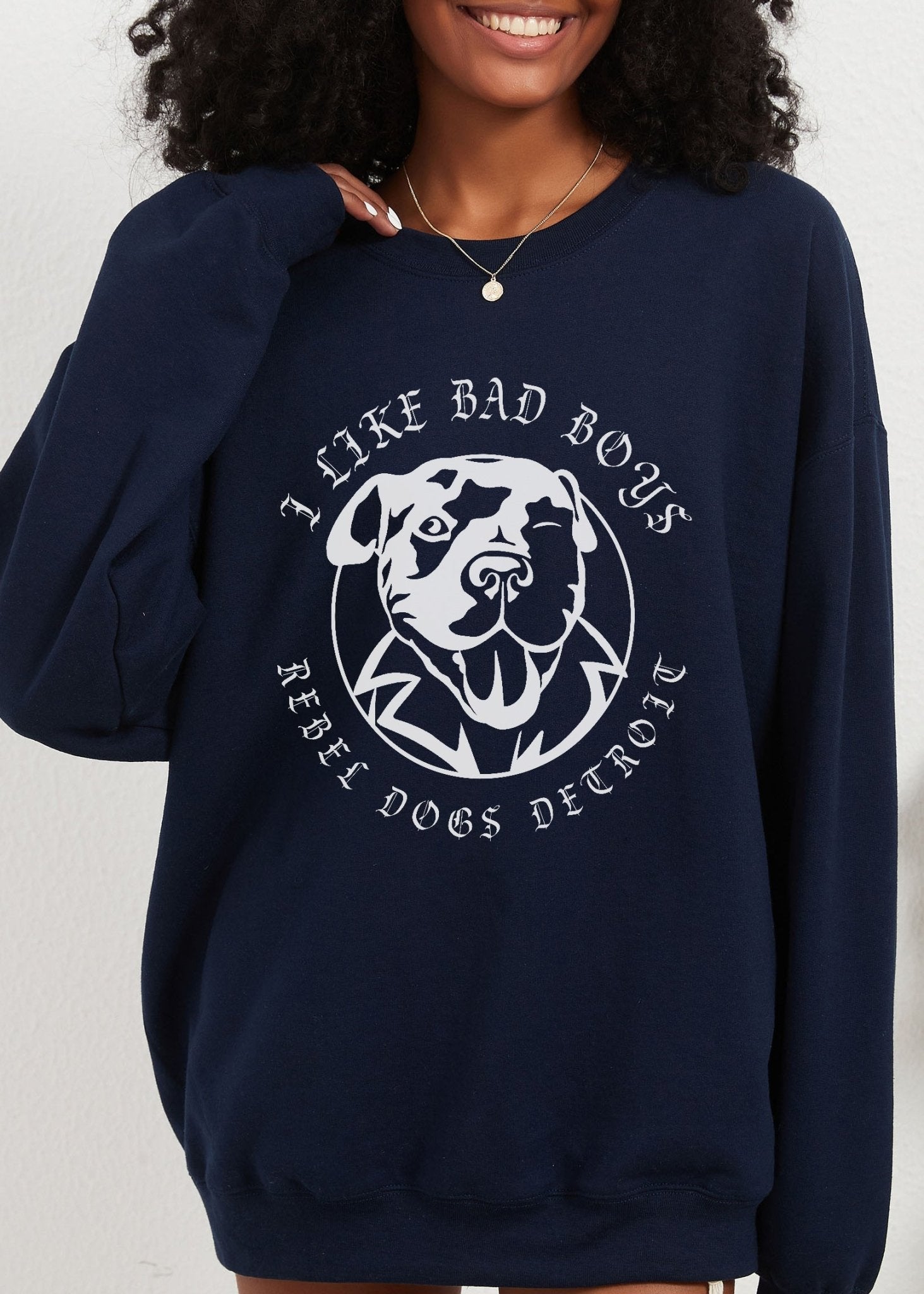 Crewneck Sweatshirt | FUNDRAISER | Rebel Dogs Detroit - Detezi Designs - 30621509565490019510