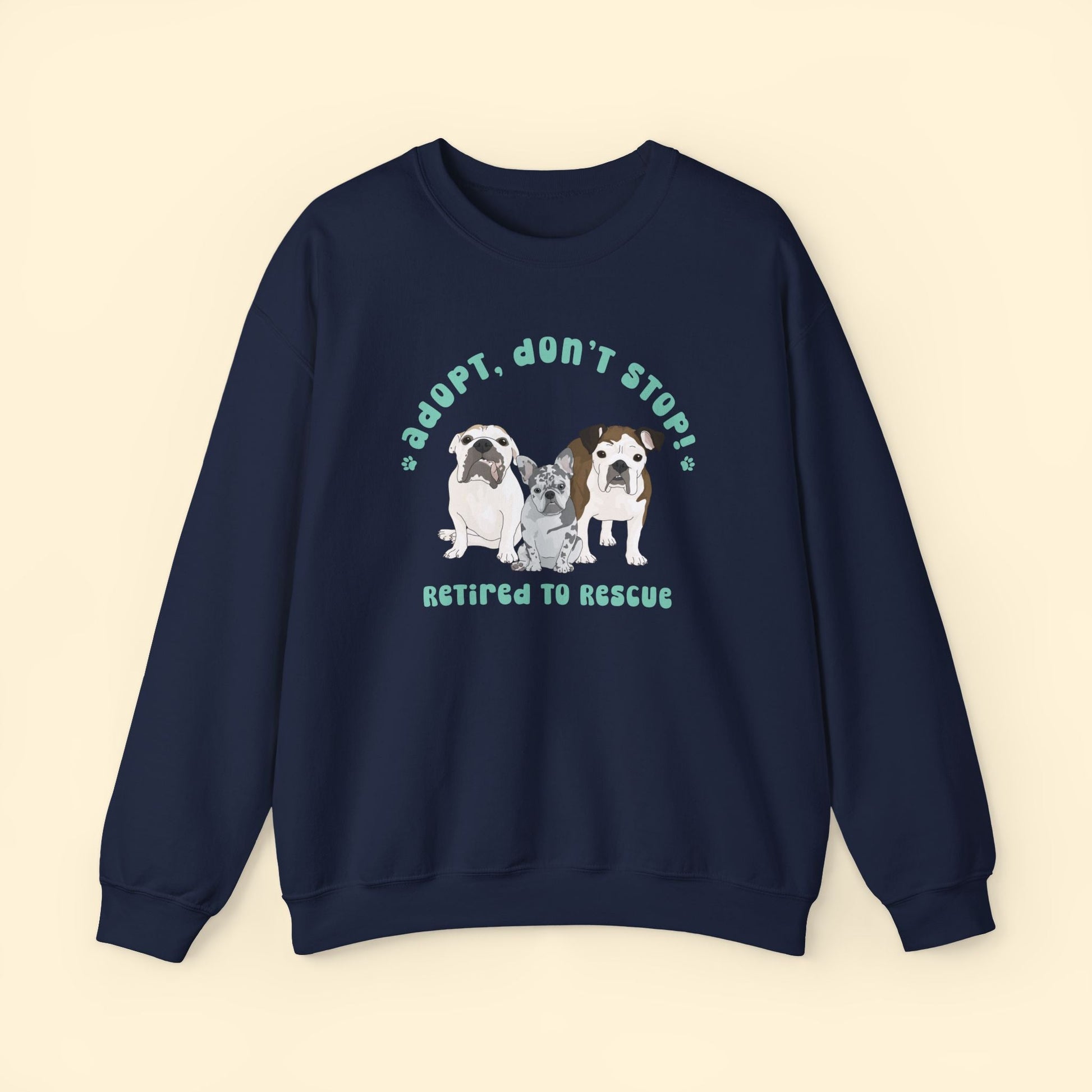 Crewneck Sweatshirt | FUNDRAISER | Retired to Rescue - Detezi Designs - 16619406508190058382