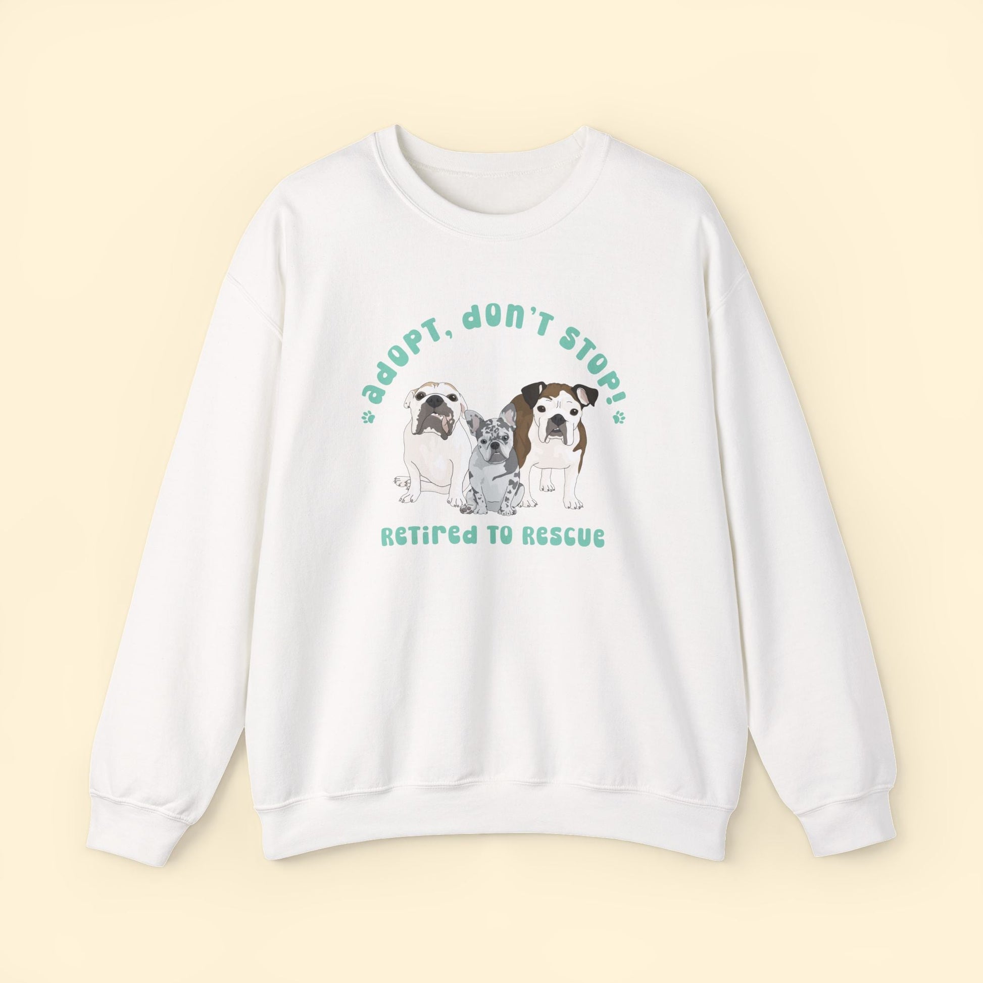 Crewneck Sweatshirt | FUNDRAISER | Retired to Rescue - Detezi Designs - 17635681615736546844