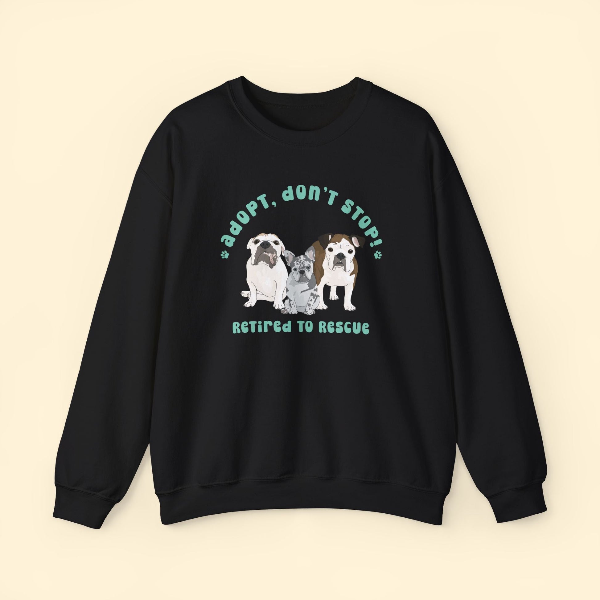 Crewneck Sweatshirt | FUNDRAISER | Retired to Rescue - Detezi Designs - 32929623826302078676